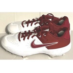 New Nike Alpha Huarache Elt 2 Crimson Tide Womens 9 Baseball Cleats BQ8022-104